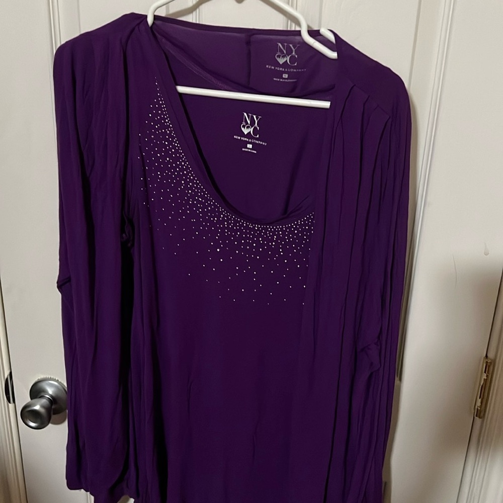 Two piece tank top and cardigan size XL from New York and Company